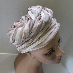 SALE Vintage Turban Style 1960 Era Hat